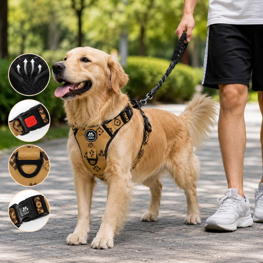 No Pull Dog Harness Set