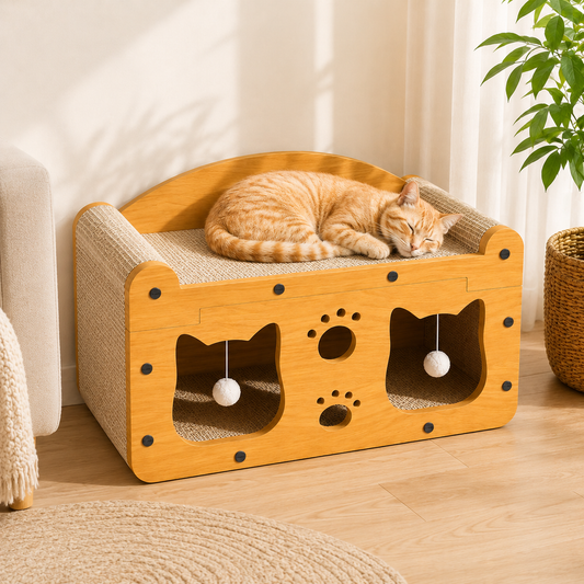 Cat Scratching Hideout Bed